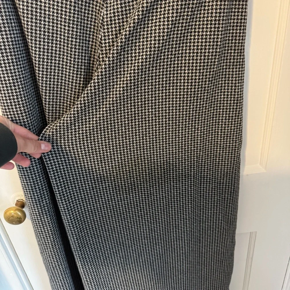 Free People Houndstooth Pants with Button Detail - Picture 6 of 9